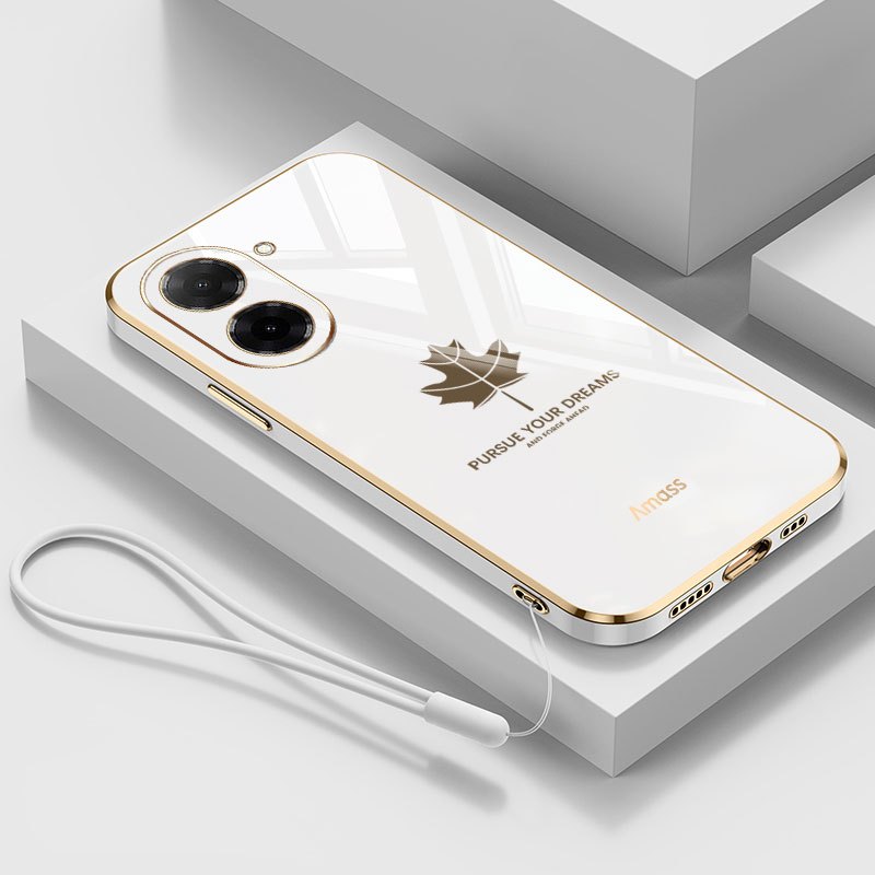 Ốp Điện Thoại YBD Cho Redmi A5 Turbo 4 Pro Xiaomi POCO F7 5G POCO C71 Vỏ Mềm Mạ Điện Họa Tiết Lá Phong Cổ Điển