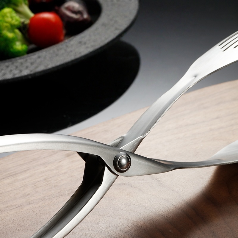 Kẹp Nướng BBQ Chuyên Nghiệp bằng Thép Không Gỉ 304 27cm Chống Trượt Chịu Nhiệt An Toàn Thực Phẩm - Professional 304 Stainless Steel Grill Tongs Heavy Duty Non-Slip Heat Resistant Dishwasher Safe Multipurpose