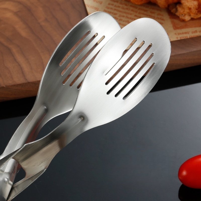 Kẹp Nướng BBQ Chuyên Nghiệp bằng Thép Không Gỉ 304 27cm Chống Trượt Chịu Nhiệt An Toàn Thực Phẩm - Professional 304 Stainless Steel Grill Tongs Heavy Duty Non-Slip Heat Resistant Dishwasher Safe Multipurpose