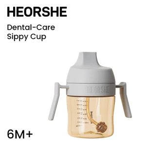 HEORSHE- PPSU Cốc nước dành cho trẻ sơ sinh - Không chứa BPA, Chống tràn, Dễ cầm - Thích hợp cho trẻ từ 6 tháng trở lên 9 tháng tuổi trở lên +