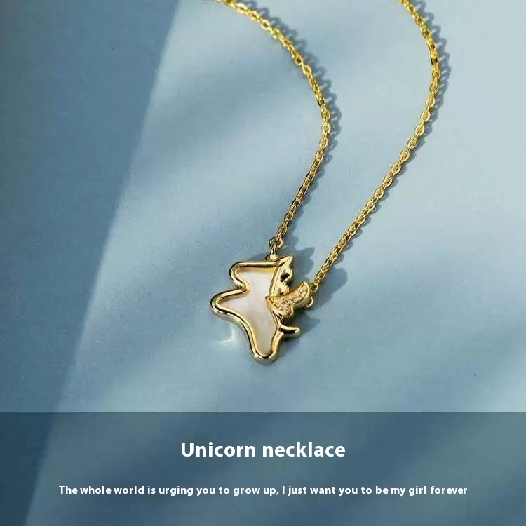 Vòng cổ cặp đôi FANCIME Unicorn đầy màu sắc Mặt dây chuyền trang sức Mặt dây chuyền ngọc trai Quà tặng sinh nhật 【 Unicorn Series 】