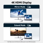 Acer USB C Hub chuyển đổi Type C 7 trong 1 với HDMI 100W PD USB 3.0 5Gbps Đầu đọc thẻ SD Tương thích với máy tính xách tay / PC / Máy tính để bàn UC707 — ảnh 4