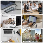 Acer USB C Hub chuyển đổi Type C 7 trong 1 với HDMI 100W PD USB 3.0 5Gbps Đầu đọc thẻ SD Tương thích với máy tính xách tay / PC / Máy tính để bàn UC707 — ảnh 8