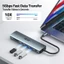 Acer USB C Hub chuyển đổi Type C 7 trong 1 với HDMI 100W PD USB 3.0 5Gbps Đầu đọc thẻ SD Tương thích với máy tính xách tay / PC / Máy tính để bàn UC707