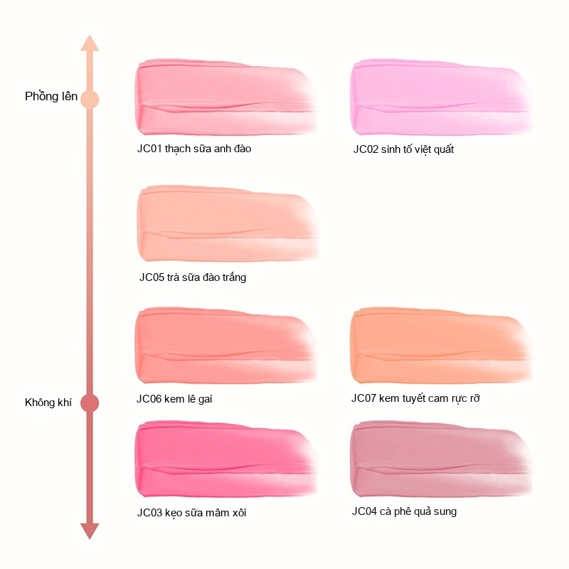 AztkLiquidBlushMàumởrộngMatteWhiteningChekhuyếtđiểmlàmsángdachongười mới bắt đầu Người mới bắt đầu