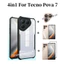 Ốp điện thoại chống sốc 4in1 Tecno Pavo 7 4G cho Tecno Pova 6 pova 6pro pova 5pro Kính cường lực và ống kính và phim mặt sau