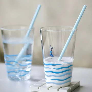 🍎 400ml Cốc Thủy Tinh Họa Tiết Đại Dương Cốc Thủy Tinh Màu Xanh Dễ Thương Matcha Latte Cốc Cà Phê Đá Cao Cốc Cà Phê Americano Cốc Sữa Và Nước Ép Cốc Nước Lấp Lánh Cốc Thủy Tinh Chịu Nhiệt Và Lạnh Ly T