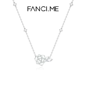 Vòng cổ thiết kế hoa hồng FanciMe Dây chuyền xương đòn tối giản Trang sức thời trang thanh lịch 【 Dòng hoa hồng 】
