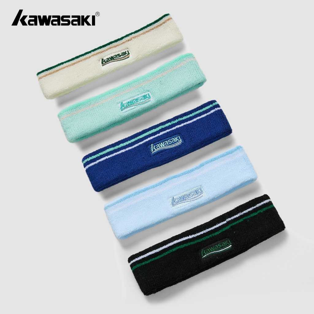 Băng đô Kawasaki K1E00-C3812 Dây đeo cổ tay K1E00-C3245 Băng đô thấm mồ hôi cho nam và nữ đô thấm hút mồ hôi đô bóng rổ Chạy bộ thể dục