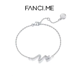 FanciMe Dainty Heartbeat Pulse Bracelet Quà tặng thiết kế trang sức mềm mại cho cô ấy