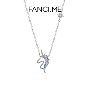 Vòng cổ quyến rũ ngựa FanciMe Dainty Thiết kế tối giản Quà tặng dây chuyền tinh tế cho cô ấy [Dòng kỳ lân]