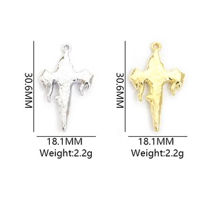 10 Chiếc Phong Cách Gothic 4 Màu Halloween Lava Cross Design Nhỏ Giọt Dầu Hợp Kim Quyến Rũ Cho DIY Y2K Punk Vòng Cổ Bông Tai Móc Khóa - Lý Tưởng Để Mặc Hàng Ngày, Quà Tặng Lễ Hội & Trang Trí Tiệc