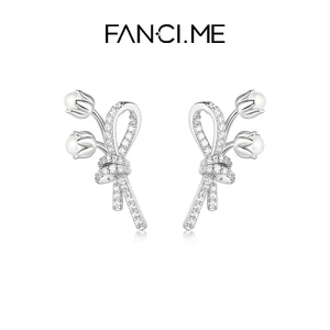 FanciMe Lily Valley Hoa Bông Tai Nữ Tinh Tế Sang Trọng Thiết Kế Trang Sức Thời Trang