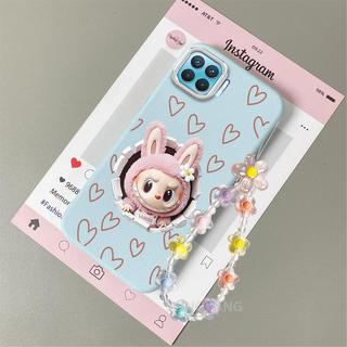 Ốp Lưng Cho OPPO A93 4G A73 4G Reno 4F Da Cảm Giác Chống Sốc TPU Vỏ Điện Thoại Thẩm Mỹ Hoạt Hình Họa Tiết Búp Bê Thiết Kế Mới Vòng Tay Pha Lê Miễn Phí