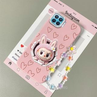 Ốp Lưng Cho OPPO A93 4G A73 4G Reno 4F Da Cảm Giác Chống Sốc TPU Vỏ Điện Thoại Thẩm Mỹ Hoạt Hình Họa Tiết Búp Bê Thiết Kế Mới Vòng Tay Pha Lê Miễn Phí