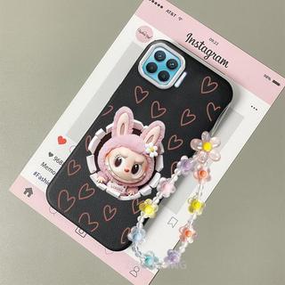Ốp Lưng Cho OPPO A93 4G A73 4G Reno 4F Da Cảm Giác Chống Sốc TPU Vỏ Điện Thoại Thẩm Mỹ Hoạt Hình Họa Tiết Búp Bê Thiết Kế Mới Vòng Tay Pha Lê Miễn Phí