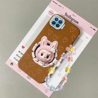 Ốp Lưng Cho OPPO A93 4G A73 4G Reno 4F Da Cảm Giác Chống Sốc TPU Vỏ Điện Thoại Thẩm Mỹ Hoạt Hình Họa Tiết Búp Bê Thiết Kế Mới Vòng Tay Pha Lê Miễn Phí