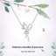 FanciMe Lily of the Valley Bó Hoa Vòng Cổ Thanh Lịch Hoa Mặt Dây Chuyền Trang Sức Quà Tặng Cho Nữ