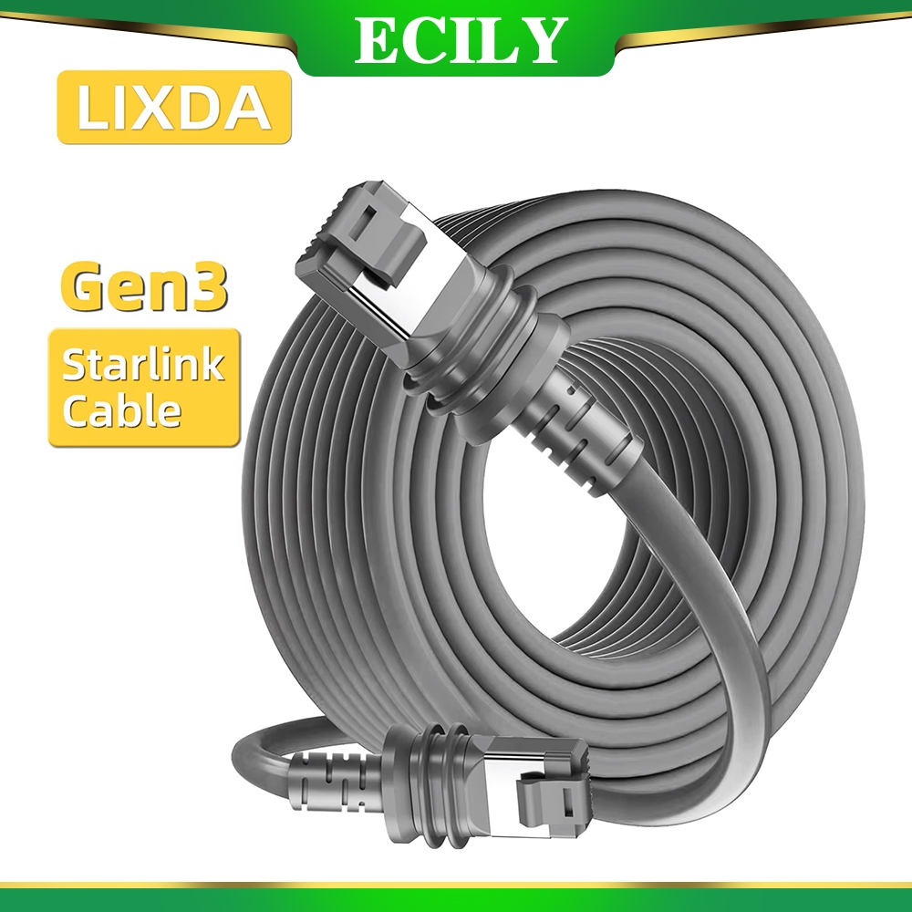 Cáp dữ liệu thế hệ thứ ba GEN3 Cáp nối dài v3, Cáp kết nối truyền thông hai lớp 10 / 23 / 46M Gen 3 Cáp thay thế vệ tinh Cáp V3 tiêu chuẩn cho Starlink Recta
