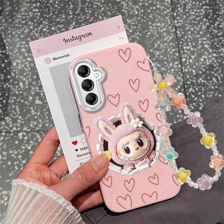 Ốp Lưng Cho Samsung A26 5G A36 5G A56 5G Da Cảm Giác Chống Sốc TPU Vỏ Điện Thoại Thẩm Mỹ Hoạt Hình Họa Tiết Búp Bê Thiết Kế Mới Vòng Tay Pha Lê Miễn Phí