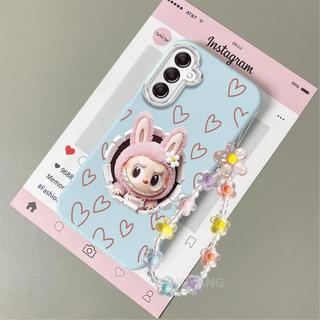 Ốp Lưng Cho Samsung A26 5G A36 5G A56 5G Da Cảm Giác Chống Sốc TPU Vỏ Điện Thoại Thẩm Mỹ Hoạt Hình Họa Tiết Búp Bê Thiết Kế Mới Vòng Tay Pha Lê Miễn Phí