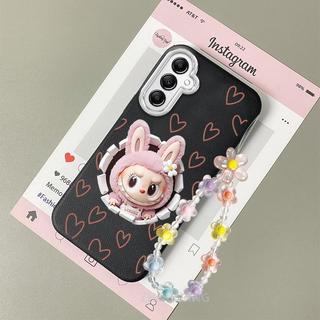Ốp Lưng Cho Samsung A26 5G A36 5G A56 5G Da Cảm Giác Chống Sốc TPU Vỏ Điện Thoại Thẩm Mỹ Hoạt Hình Họa Tiết Búp Bê Thiết Kế Mới Vòng Tay Pha Lê Miễn Phí