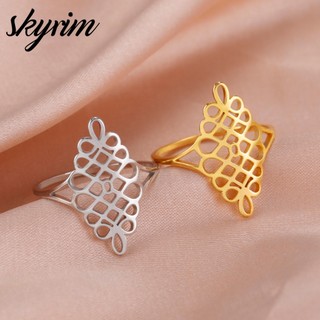 Phụ kiện trang sức vòng cổ Skyrim cho nữ, thép không gỉ mạ vàng titan