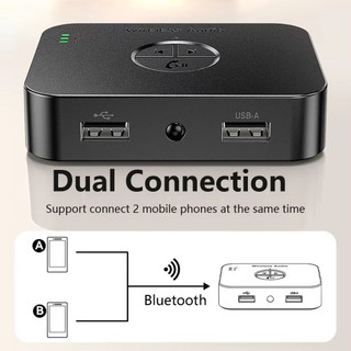 Bluetooth 6 Bộ Thu Âm Thanh 3.5 Mm AUX RCA Stereo Lossless Âm Nhạc Bộ Chuyển Đổi Không Dây Hỗ Trợ Chữ U Chơi Cho Xe Bộ Loa Amp