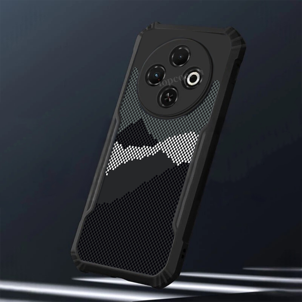 Ốp điện thoại chống sốc họa tiết sợi Carbon Kevlar cho Tecno Spark 40C 30C 20C 40 30 20 Pro Plus 5G 4G Vỏ tối giản Vỏ chống rơi
