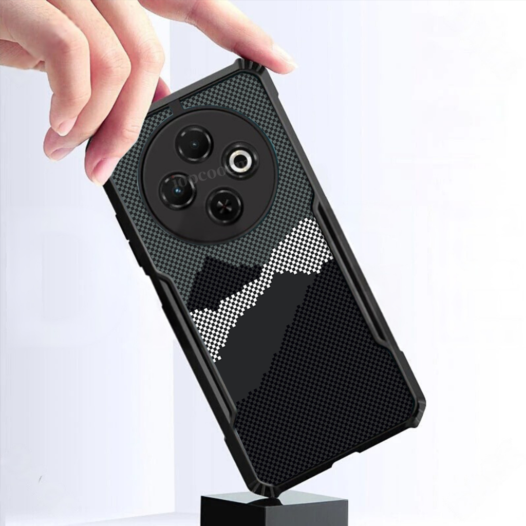 Ốp điện thoại chống sốc họa tiết sợi Carbon Kevlar cho Tecno Spark 40C 30C 20C 40 30 20 Pro Plus 5G 4G Vỏ tối giản Vỏ chống rơi