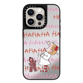 CASENEAL Girl Dog Vỏ Điện Thoại Gương Chất Lượng Cao Thích Hợp Cho iPhone 17ProMax 17pro 17 air 16promax 16 15promax 15 14promax 13 13promax Ốp Lưng Cứng Chống Rơi Thời Trang