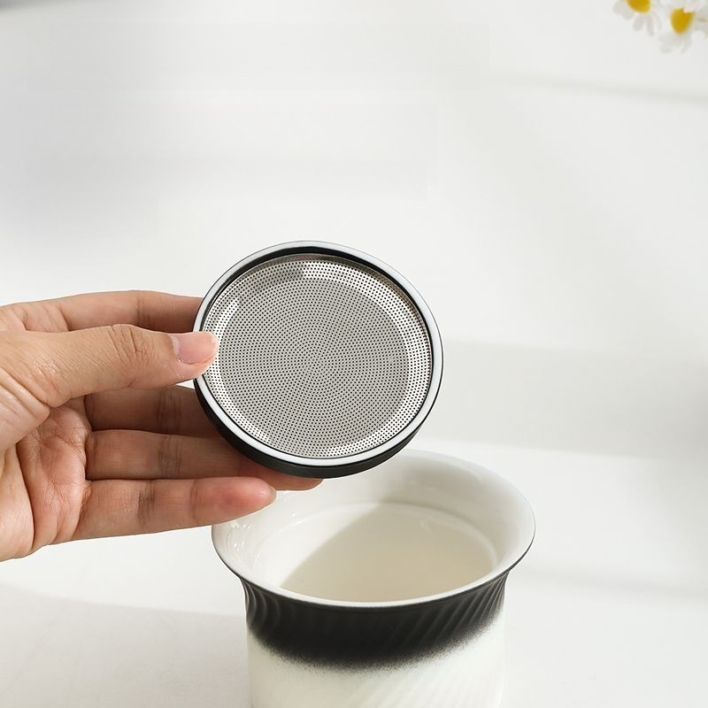 Bộ trà gốm thủy tinh màu Gradient Một nồi ba cốc có túi Bộ trà du lịch di động Bộ trà giải trí văn phòng Bộ trà Trung Quốc Quà tặng ngày lễ