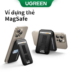 Giá đỡ từ tính Ugreen có ví đựng thẻ Giá đỡ điện thoại Góc có thể điều chỉnh cho iPhone 12 / 13 / 14 / 15 Pro Max