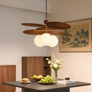 AIMI Sắt Rèn Mây Dệt Trần Đèn Thủy Tinh Lampshade Bàn Ăn Đèn Chùm Phòng Khách Nhà Bếp Thanh Trang Trí Đèn Treo