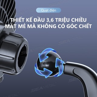 Quạt làm mát bảng điều khiển ô tô USB SEAMETAL có cốc hút Quạt một đầu 12V / 24V Máy làm mát tự động xoay 360 độ cho xe gia đình