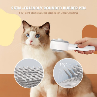 Bàn chải mèo Bàn chải chó Lược chải mèo Bàn chải hơi nước cho thú cưng để rụng Spritz Defur Lược dành cho mèo Chó Bàn chải hơi nước