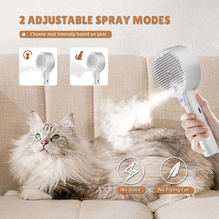 Bàn chải mèo Bàn chải chó Lược chải mèo Bàn chải hơi nước cho thú cưng để rụng Spritz Defur Lược dành cho mèo Chó Bàn chải hơi nước