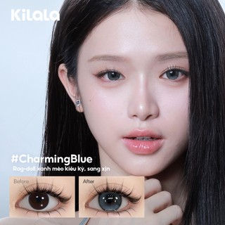 Kính áp tròng Kilala màu nâu BrightAmber/ CozyHazel/CharmingBlue  lens cận 6 tháng DIA 14.2mm có độ (0-7) 1 cặp