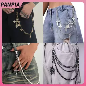 PANPIA-Bông tai kẹp nam style hip-hop, đá trang sức, phù hợp với quần jeans thời trang PANPIA