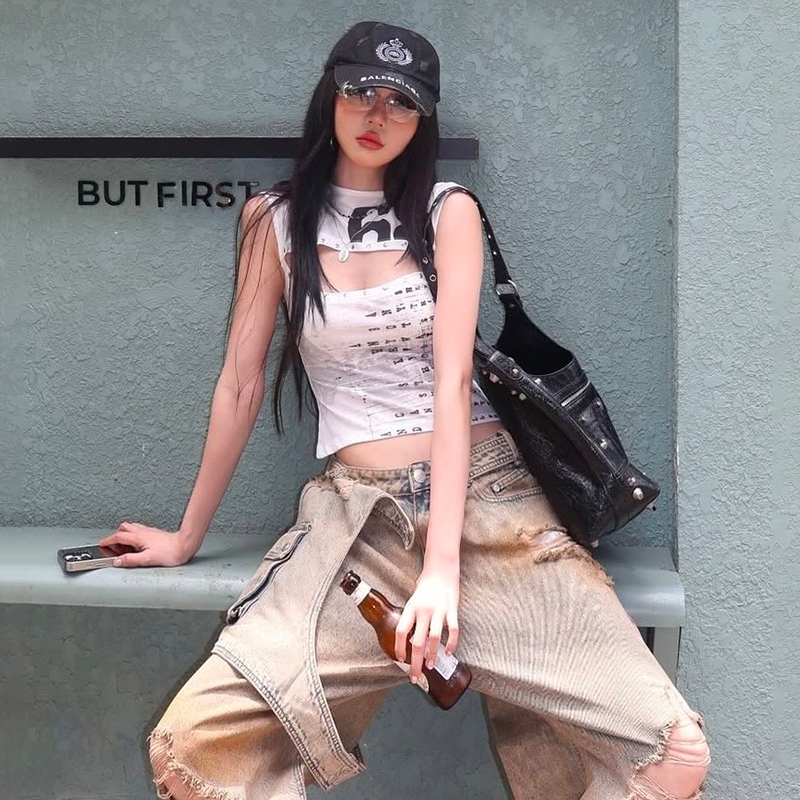 Vest Off-Tay Skinny Cá Tính, Thoáng Mát Cho Khí Hậu Nóng
