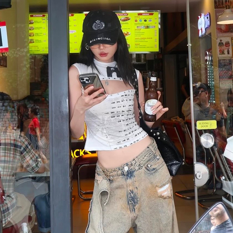 Vest Off-Tay Skinny Cá Tính, Thoáng Mát Cho Khí Hậu Nóng