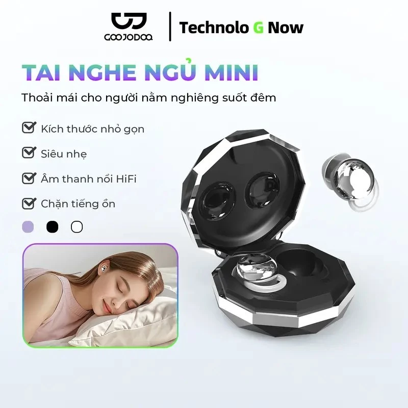 Tai nghe ngủ GOOJODOQ thiết kế nhỏ gọn
