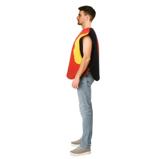 Trang phục Halloween nam với chủ đề trái cây hài hước - cosplay dâu tây và táo