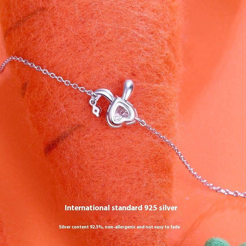 Vòng tay thỏ mật ong FanciMe Bạc Sterling Dây chuyền sang trọng thanh lịch