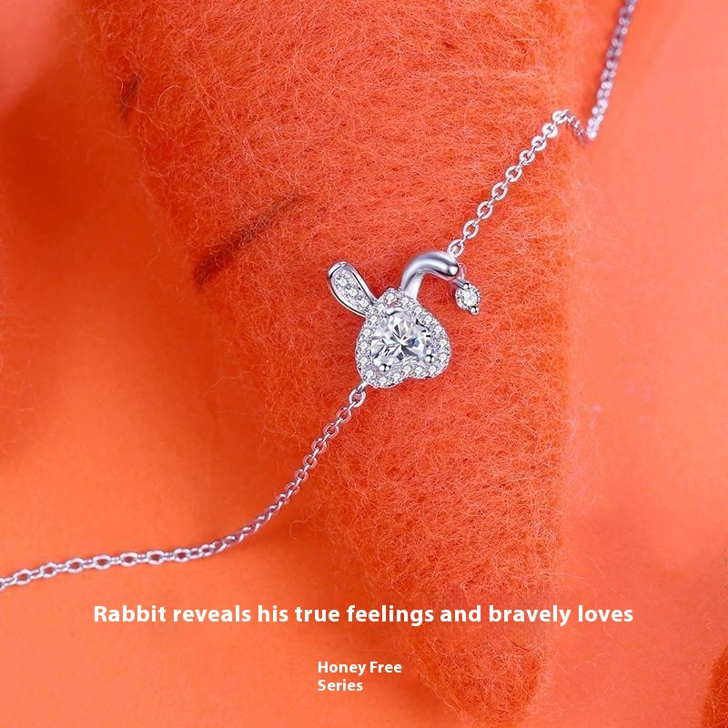 Vòng tay thỏ mật ong FanciMe Bạc Sterling Dây chuyền sang trọng thanh lịch