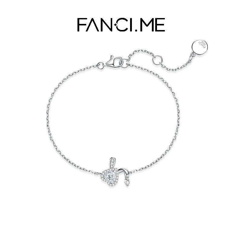 Vòng tay thỏ mật ong FanciMe Bạc Sterling Dây chuyền sang trọng thanh lịch