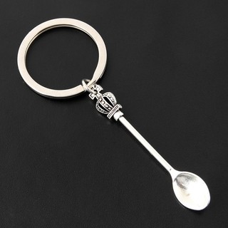 1 Chiếc Cổ Điển Màu Bạc Muỗng Hợp Kim Móc Khóa Cho Tình Bạn Handmade Quà Tặng Trang Sức