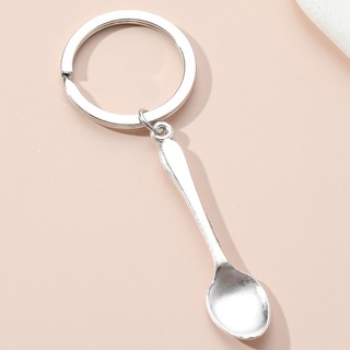 1 Chiếc Cổ Điển Màu Bạc Muỗng Hợp Kim Móc Khóa Cho Tình Bạn Handmade Quà Tặng Trang Sức