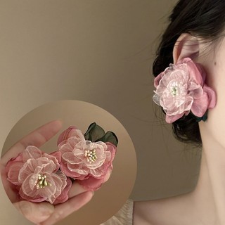 DREJEW Bông tai hoa ngọt ngào kim bạc mùa hè dễ thương