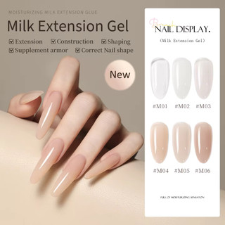 ANNIES 6 Màu Toàn Bộ Bộ Keo Nối Dài Màu Khỏa Thân Xây Dựng Định Hình Móng Tay Ba Lan Keo Miễn Phí Khuôn Móng Tay Nhanh Nối Dài Keo